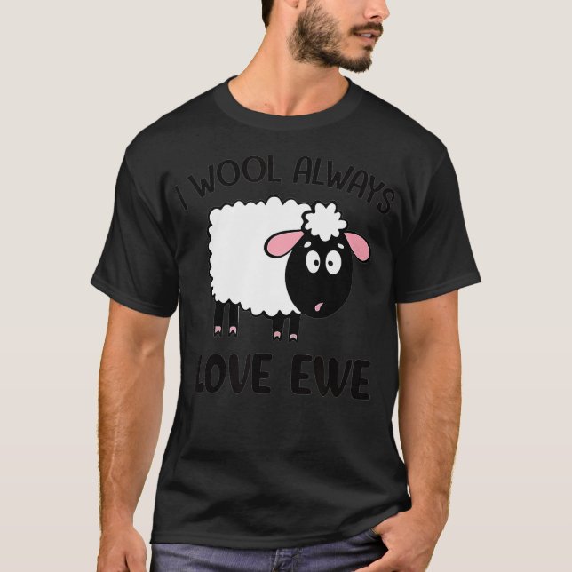Camiseta Eu Sempre Adoro Ovelhas Ovelhas Dando Fa De País (Frente)