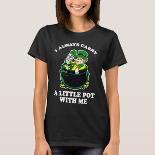 Camiseta Eu Sempre Carregar Um Pequeno Pote Comigo Rua Patr