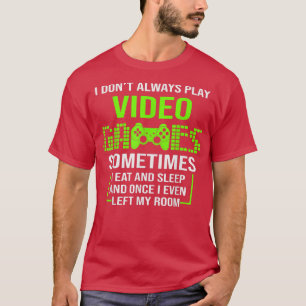 Camiseta EU SEMPRE JOGO VIDEOS GAMES Jogo Jovens Adolescent