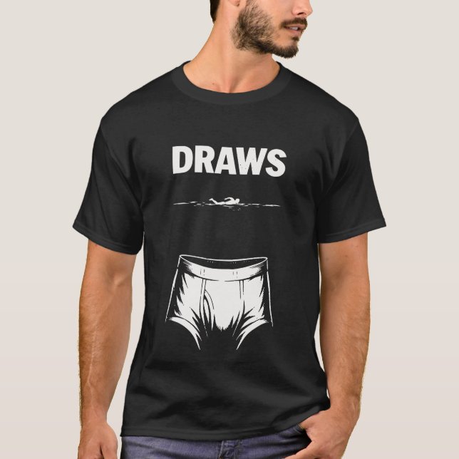 Camiseta Eu Senti Que Roupa Íntima Subaquática Humor Design (Frente)