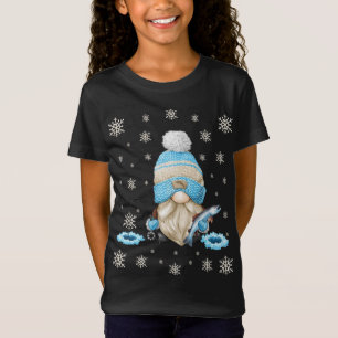 Camiseta Eu serei Gnome para o Natal. Gnomo Bonito do Chapé