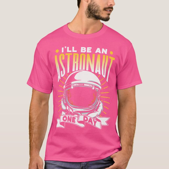 Camiseta Eu Serei Um Astronauta Um Dia Astronomia De Foguet (Frente)