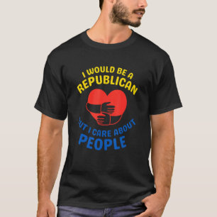 Camiseta Eu seria republicano, político e simbólico