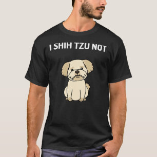 Camiseta Eu Shih Tzu Não Cute Shih Tzu Dog