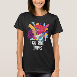 Camiseta Eu Sigo Em Ambas As Maneiras Bissexuais Orgulho Ar