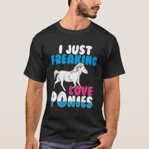 Camiseta Eu simplesmente adoro pôneis Engraçado Humor Anima