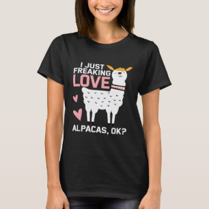 Camiseta Eu simplesmente amo Alpacas Amante de Llamas da Mo