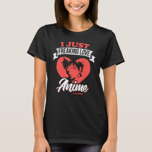Camiseta Eu simplesmente amo citações de anime Design ado