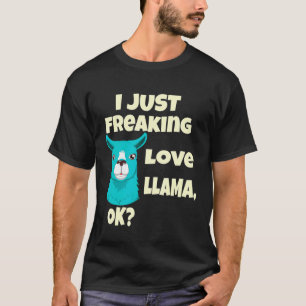 Camiseta Eu simplesmente amo muito lhama ok lhama alpaca