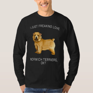 Camiseta Eu simplesmente amo Norwich Terrier Ok Cachorro