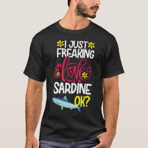 Camiseta Eu simplesmente amo sardinha Ok