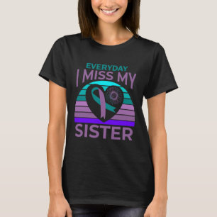 Camiseta Eu Sinto Falta Da Minha Irmã Cardíaca Fita Sensaçã