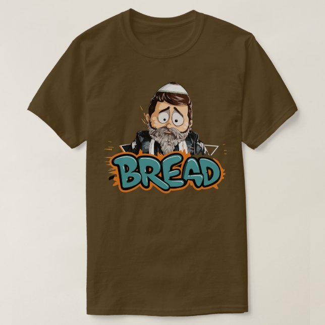Camiseta Eu Sinto Falta De Bread Kosher Pela Passagem Sem C (Frente do Design)
