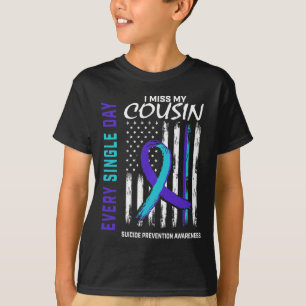 Camiseta Eu Sinto Falta Do Meu Primo Amer De Prevenção De C