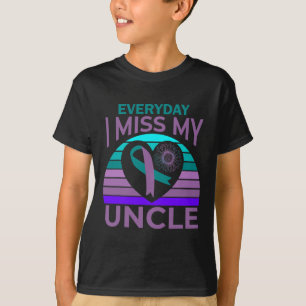 Camiseta Eu Sinto Falta Do Meu Tio Coração Suicídio De Gira