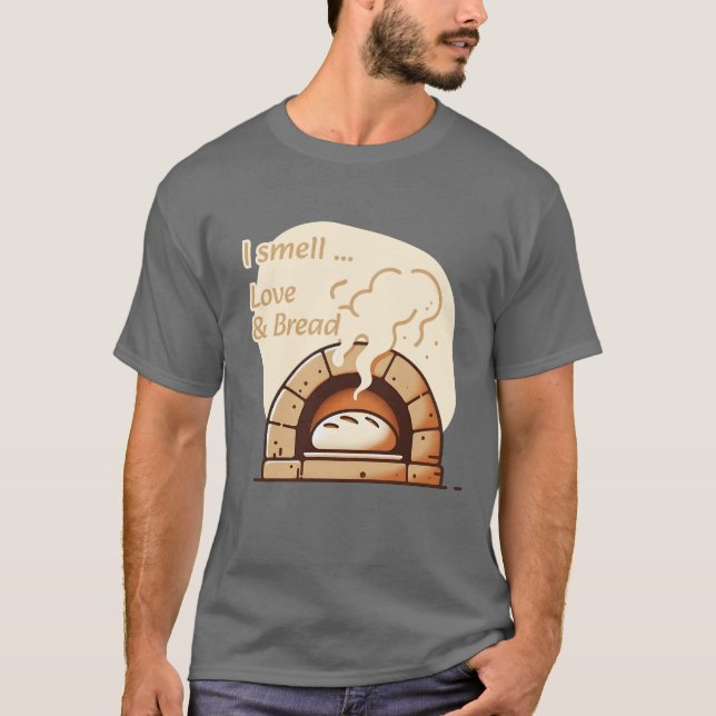 Camiseta Eu sinto o cheiro de Amor & Pão (Frente)