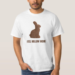 Camiseta Eu sinto o coelhinho da Páscoa interno oco do