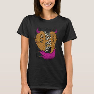 Camiseta Eu sinto ou assusto o diabo com vários olhos