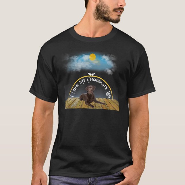 Camiseta Eu Sinto Saudade do Meu Cachorro Labrador Retrieve (Frente)
