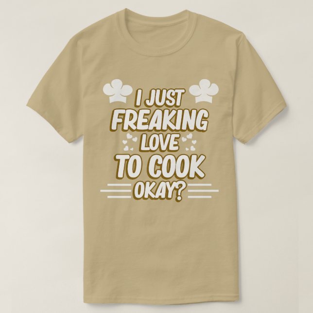 Camiseta Eu Só Adoro Cozinhar Ok Comida De Cozinha De Cozin (Frente do Design)