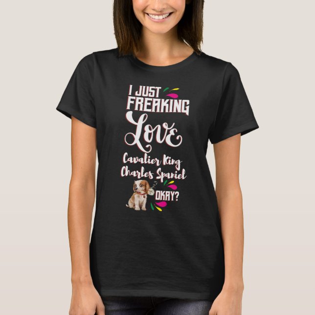 Camiseta Eu Só Amarrei Cavaleiro Rei Charles Spaniel (Frente)