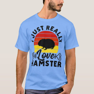 Camiseta Eu Só Amo Muito Hamster Hamster Hamster