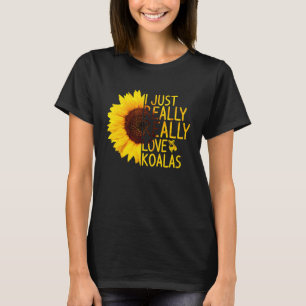 Camiseta Eu Só Amo Realmente Coalas Mulheres Homens Urso G