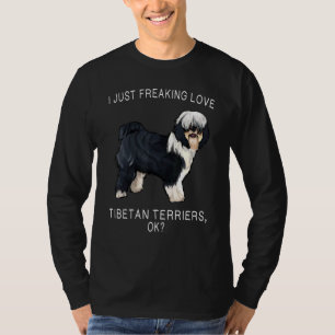 Camiseta Eu Só Amo Tibetano, Terrier Ok Cão