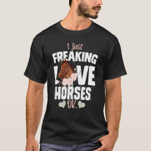Camiseta Eu Só Apanhei Cavalos De Amor Ok Com Cavalos De C