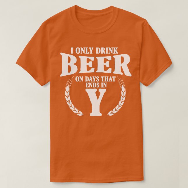 Camiseta Eu só bebo cerveja (Frente do Design)