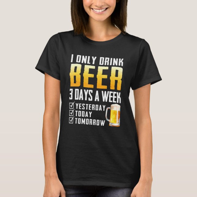Camiseta Eu Só Bebo Cerveja (Frente)