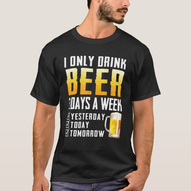 Camiseta Eu Só Bebo Cerveja (Frente)