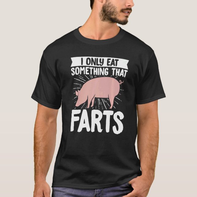 Camiseta Eu Só Como Algo Que Solta Fumaça Churrasco Bar (Frente)