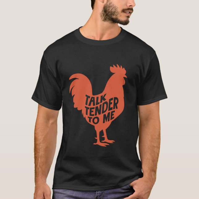 Camiseta Eu Só Como Tiras de Frango Engraçado Comedor Exige (Frente)
