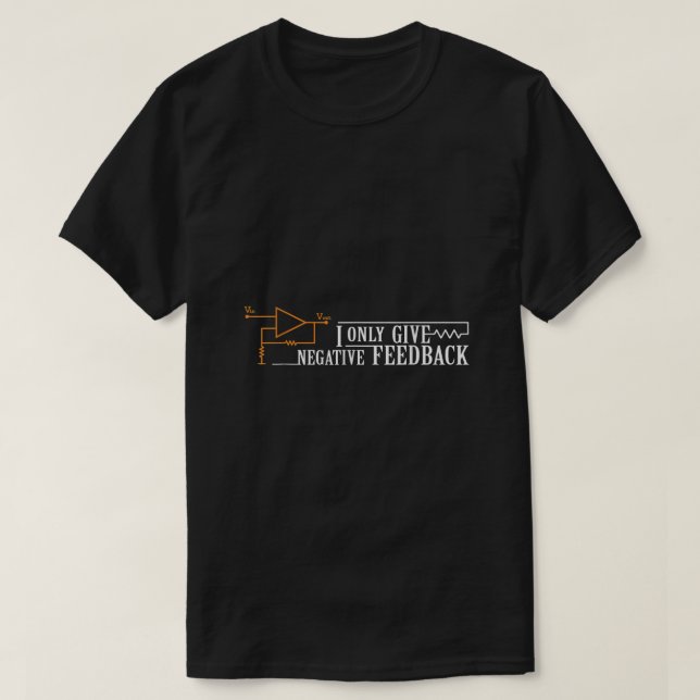 Camiseta Eu só dou um Feedback negativo engraçado (Frente do Design)