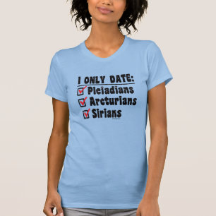 Camiseta Eu Só Encontro Pleiadianos Arturianos Sirianos Az