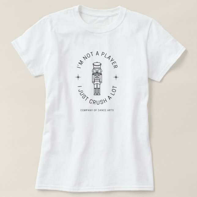 Camiseta Eu só esmago muito (Frente do Design)