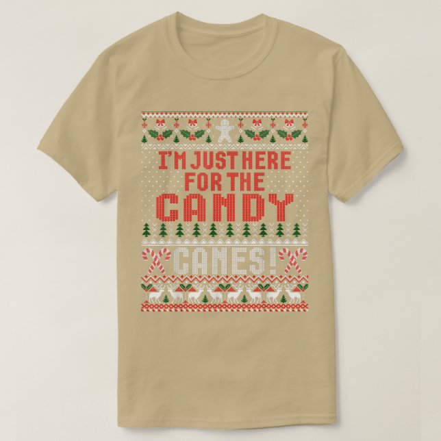 Camiseta Eu Só Estou Aqui Para O Docinho Engraçado Sw Feio  (Frente do Design)