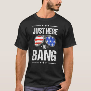 Camiseta Eu Só Estou Aqui Para Pegar A Bandeira Dos Eua Ócu