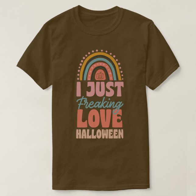 Camiseta Eu Só Estraguei Amor Halloween Bohemian Rainbow Tr (Frente do Design)