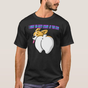 Camiseta Eu Só Faço Bumbum Na Academia Dizendo