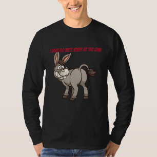 Camiseta Eu Só Faço Bumbum Na Academia Engraçada Sassy Sarc