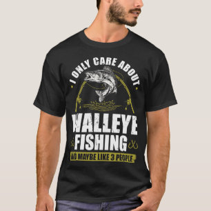 Camiseta Eu Só Falo Sobre Pesca Walleye