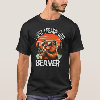 Camiseta Eu Só Freakin Love Beaver
