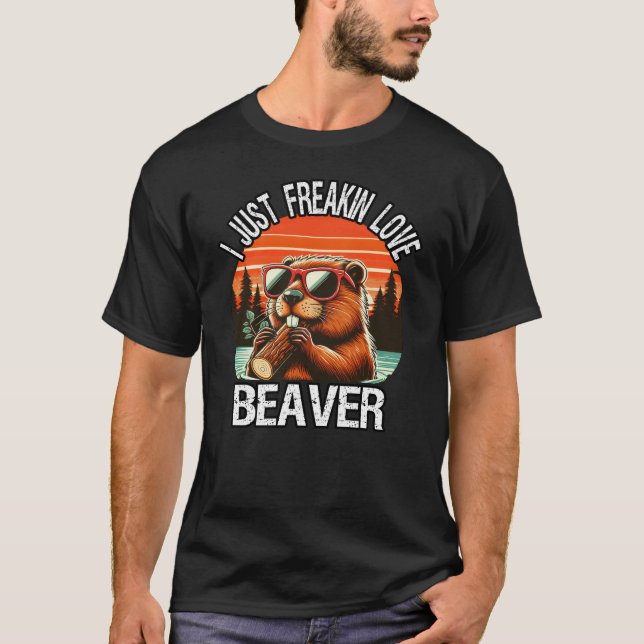 Camiseta Eu Só Freakin Love Beaver (Frente)