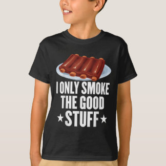 Camiseta Eu Só Fumo As Boas Coisas Churrasco Barbeque Griel