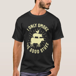 Camiseta Eu Só Fumo As Boas Coisas CHURRASCO Barbeque Griel