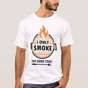 Camiseta Eu Só Fumo As Boas Coisas Engraçadas CHURRASCO G