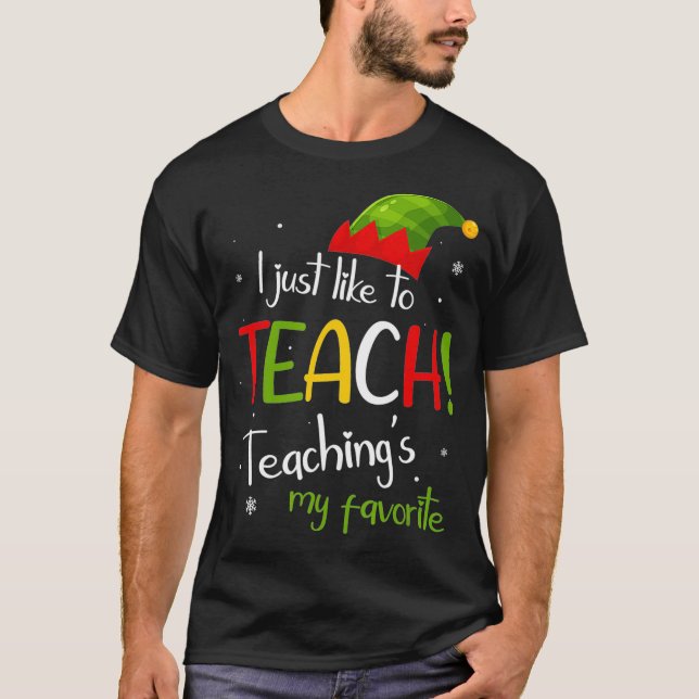 Camiseta Eu só gosto de ensinar meus professores favoritos (Frente)