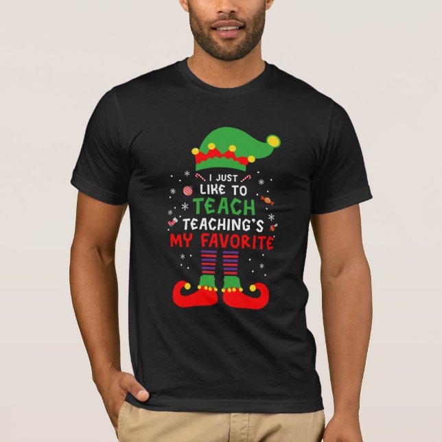 Camiseta Eu só gosto de ensinar o ensino é o meu favorito (Frente)